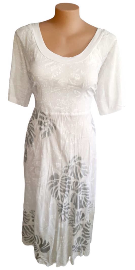 Siva Manea Dress  White Silver 26