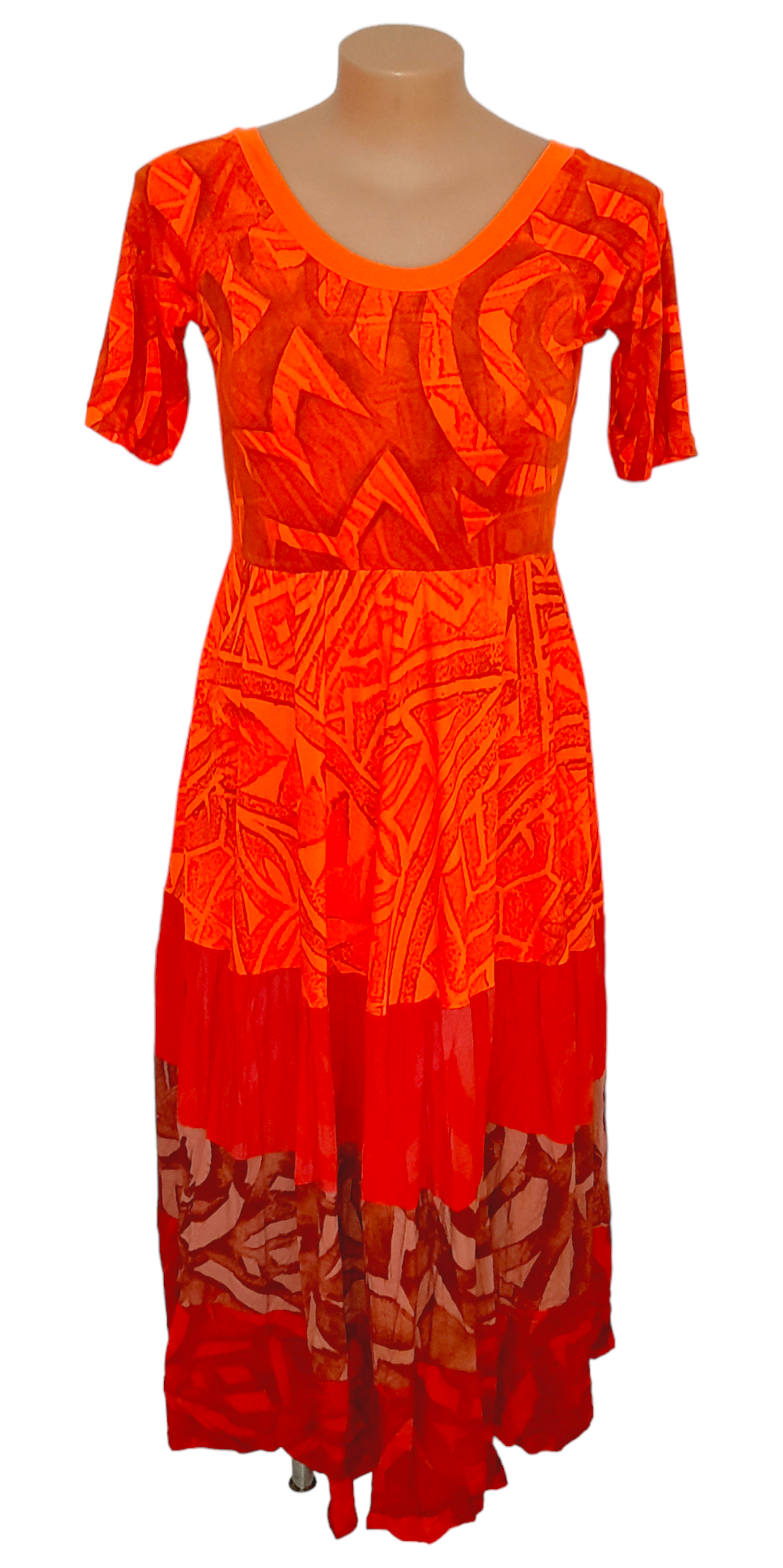 Aulelei Eva Dress Orange 18