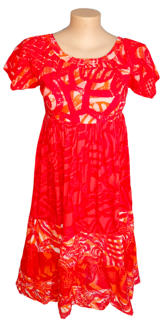 Tapita Dress Red Orange 14