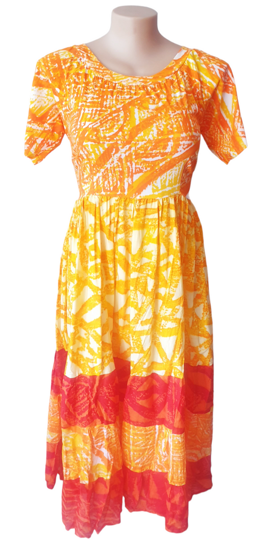 Tapita Dress Yellow  Orange 16