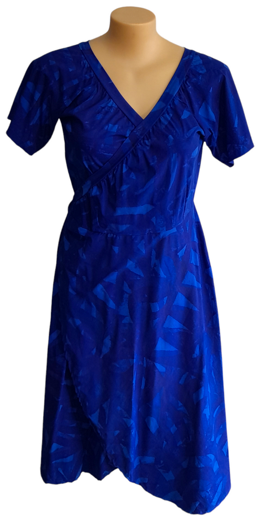 Melanee Wrap Dress Blue 18